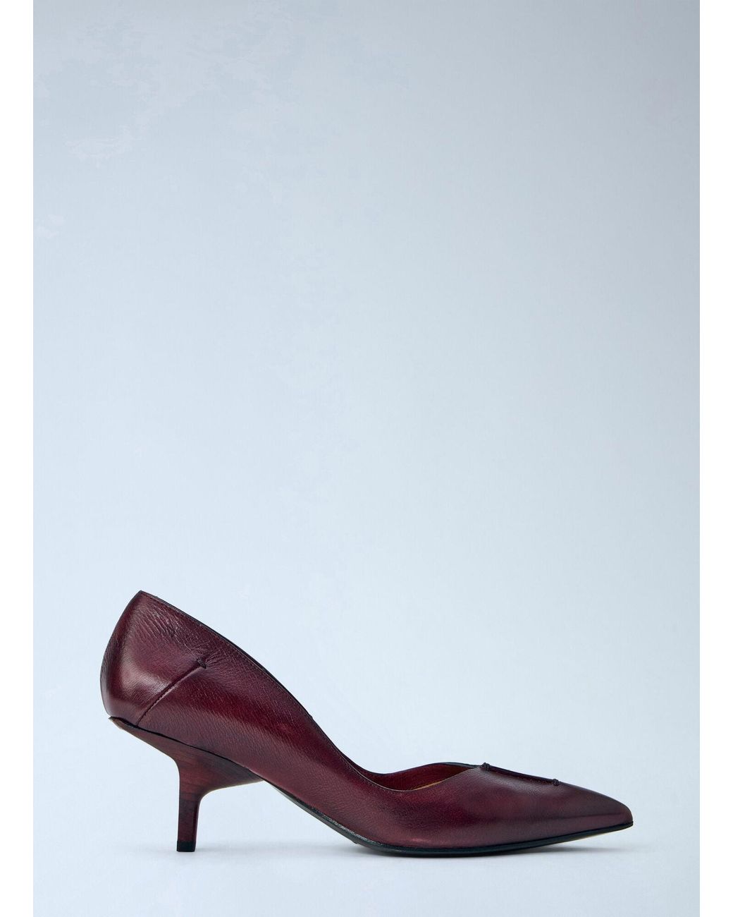 CAPASA MILANO Red Leather Pointed-toe Pumps