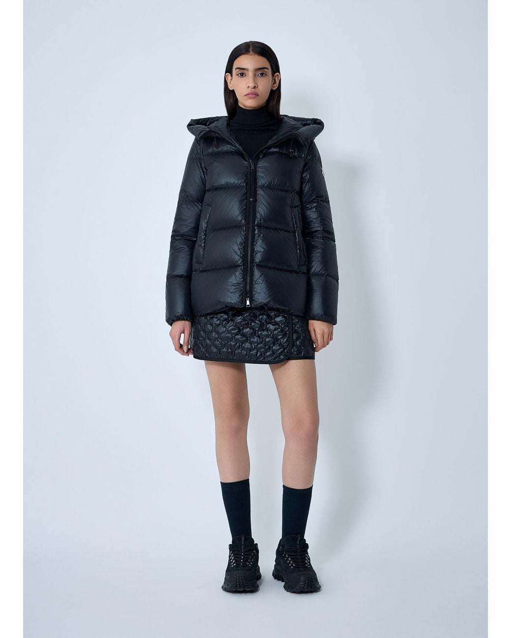 Moncler Blue Serittes Short Parka