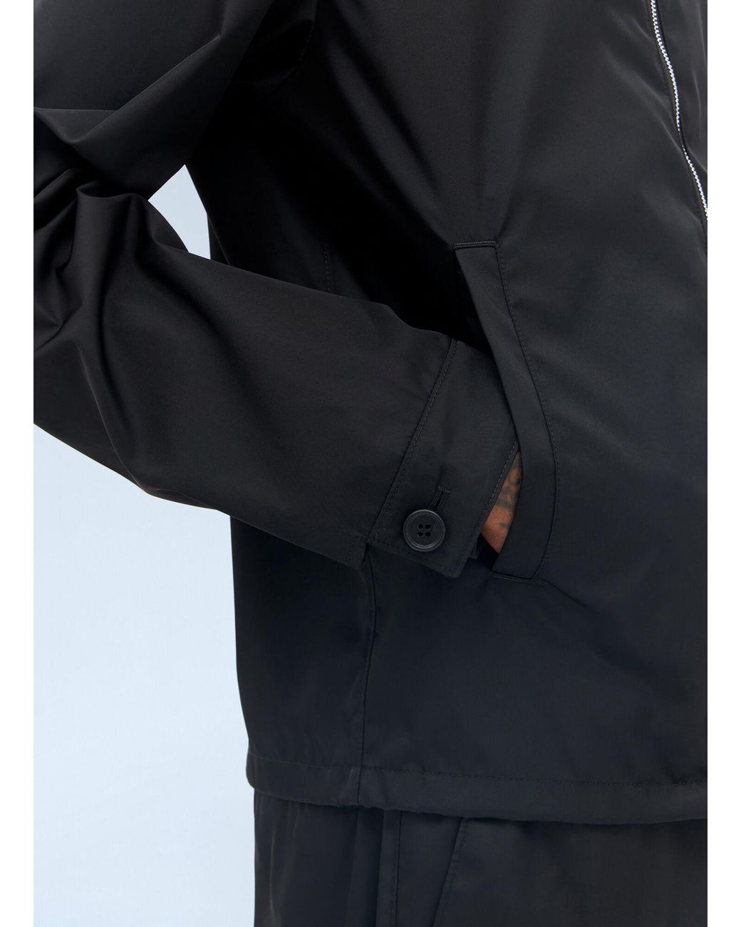Prada Blue Re-Nylon Blouson Jacket for men