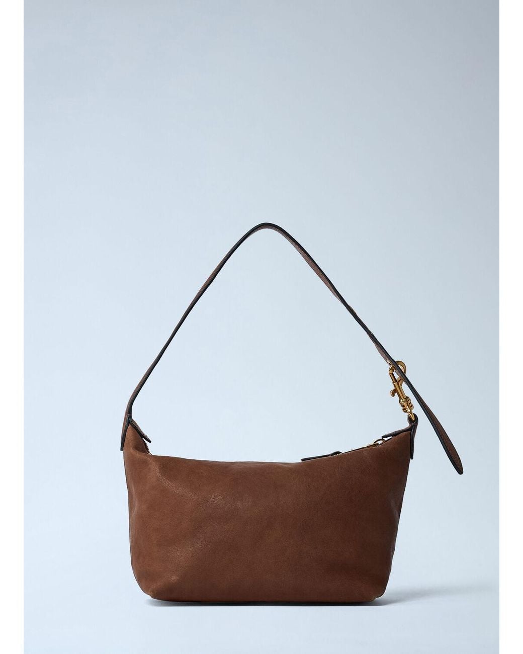 Miu Miu Leather Logo Motif Shoulder Bag in White | Lyst