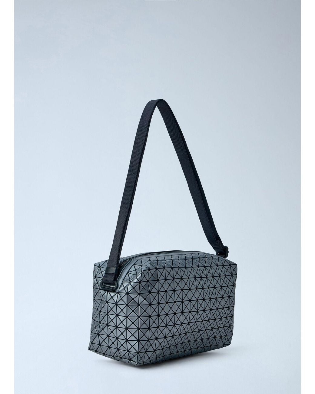 Issey Miyake Blue Saddle Bag Reflector Shoulder Bag