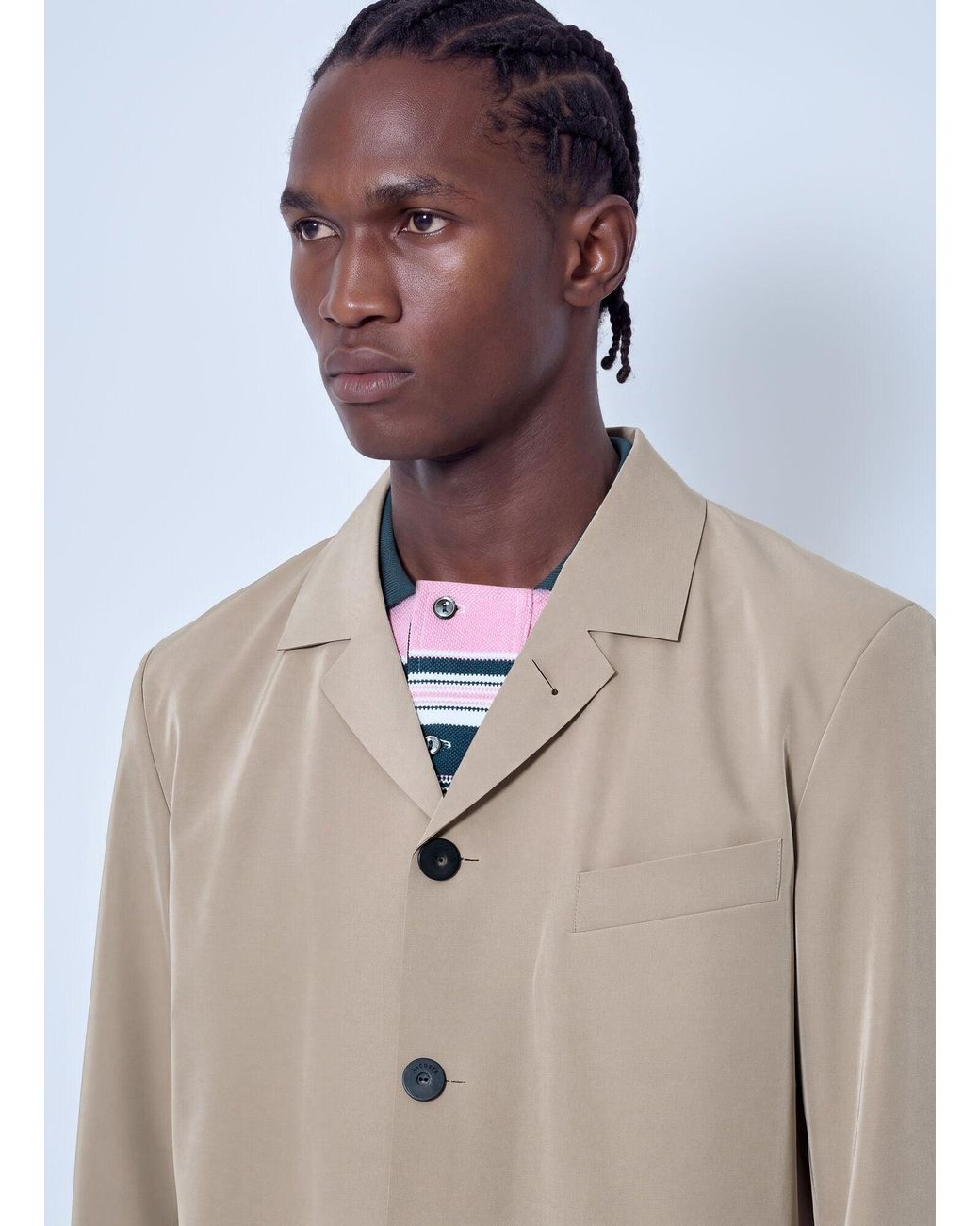 Lacoste Natural Runway Technical Stretch Tailored Jacket for men