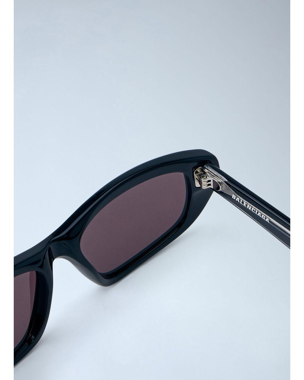 Balenciaga Blue Rectangular Sunglasses for men