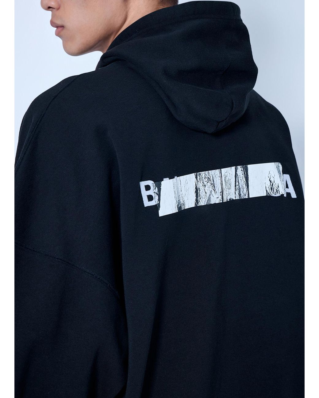 Balenciaga Blue Large Zip-Up Hoodie for men