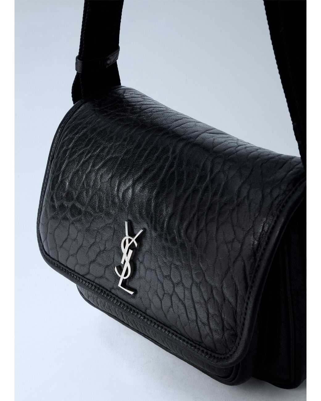 Saint Laurent Black Niki Small Messenger Bag for men