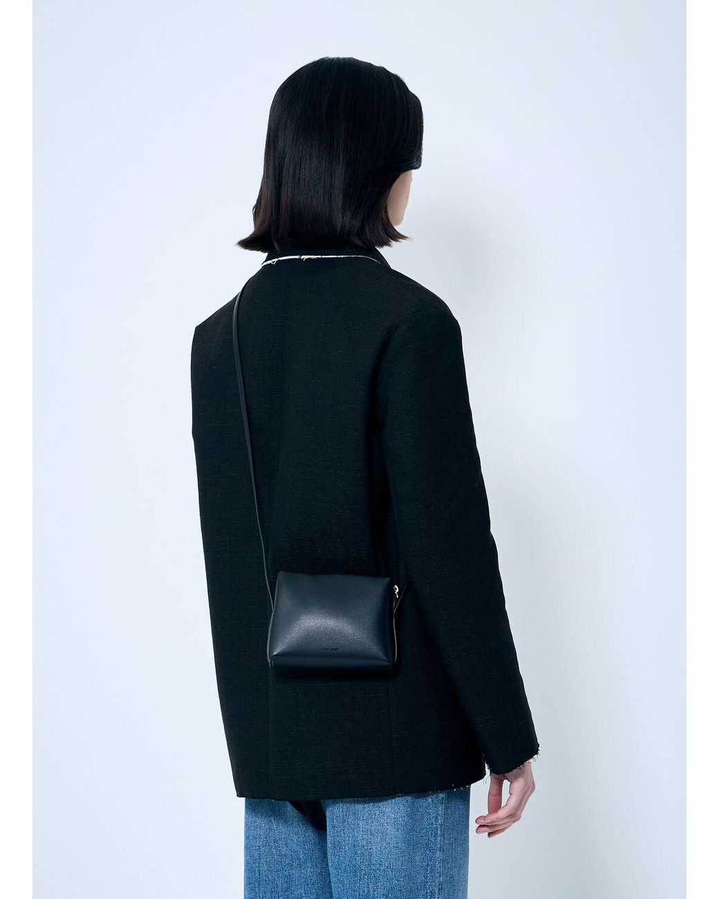 【THE ROW】 Regent Crossbody Bag in Leather ショルダーバッグ The Row | Regent crossbody black bag | Savannahs