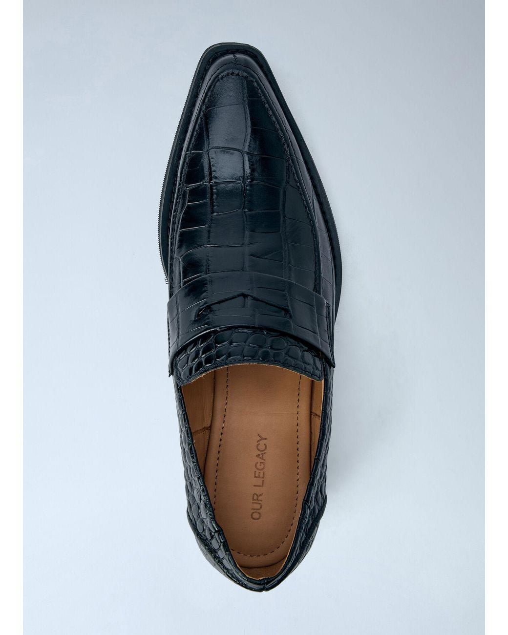 Our Legacy Blue Cypher Loafers for men