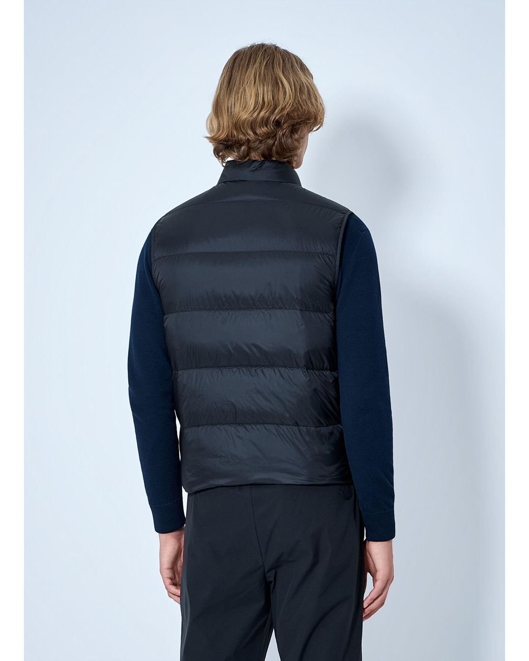 Moncler Blue Tuquerouye Shell Down Vest for men