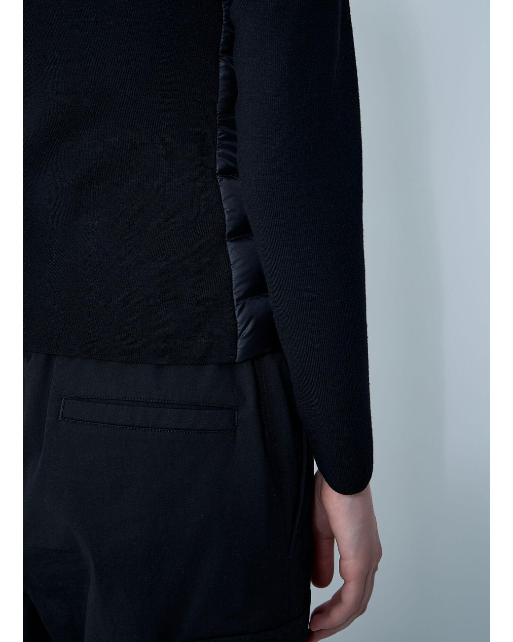 Moncler Blue Wool-Blend Cardigan