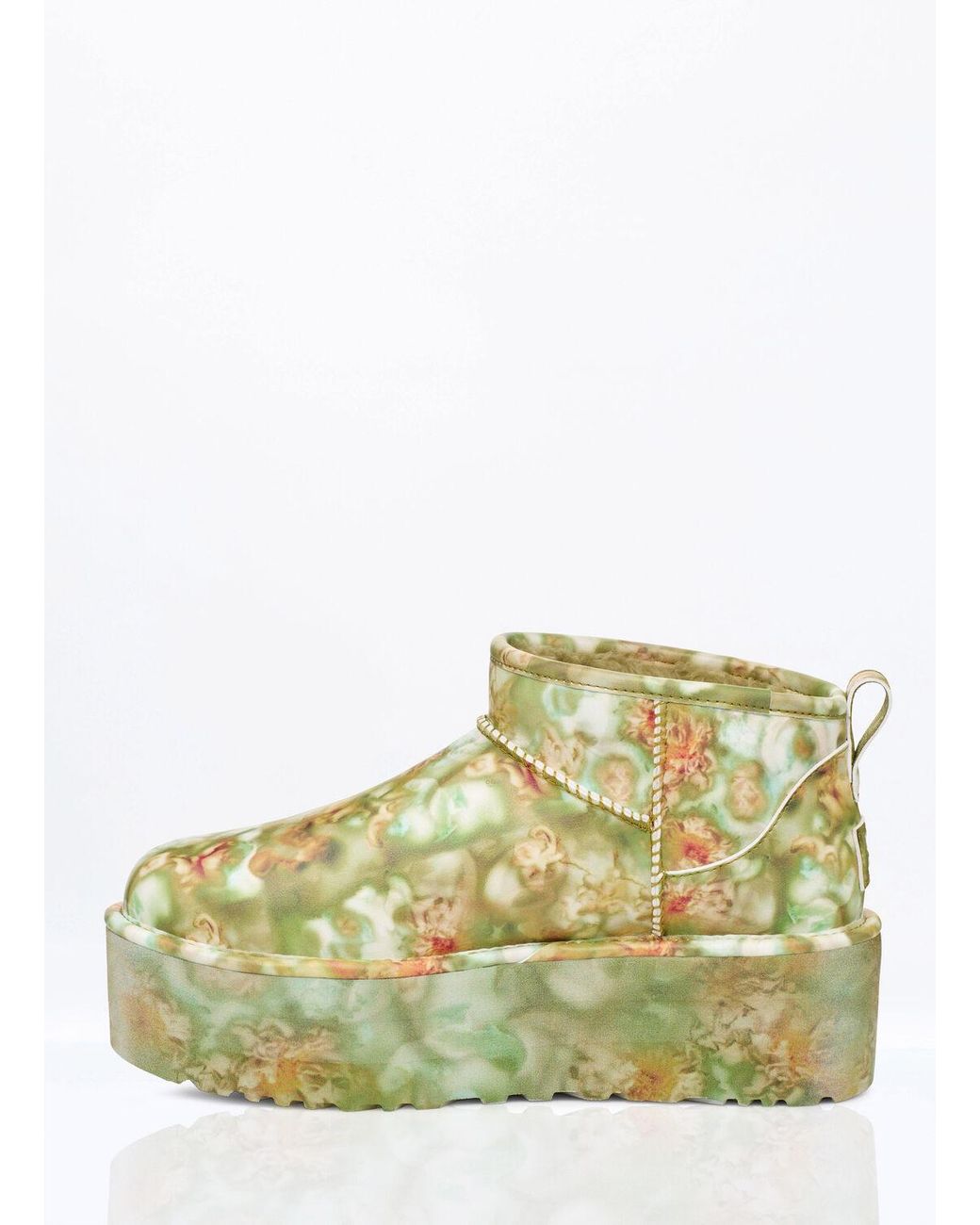 Collina Strada Green Mini Platform Boots