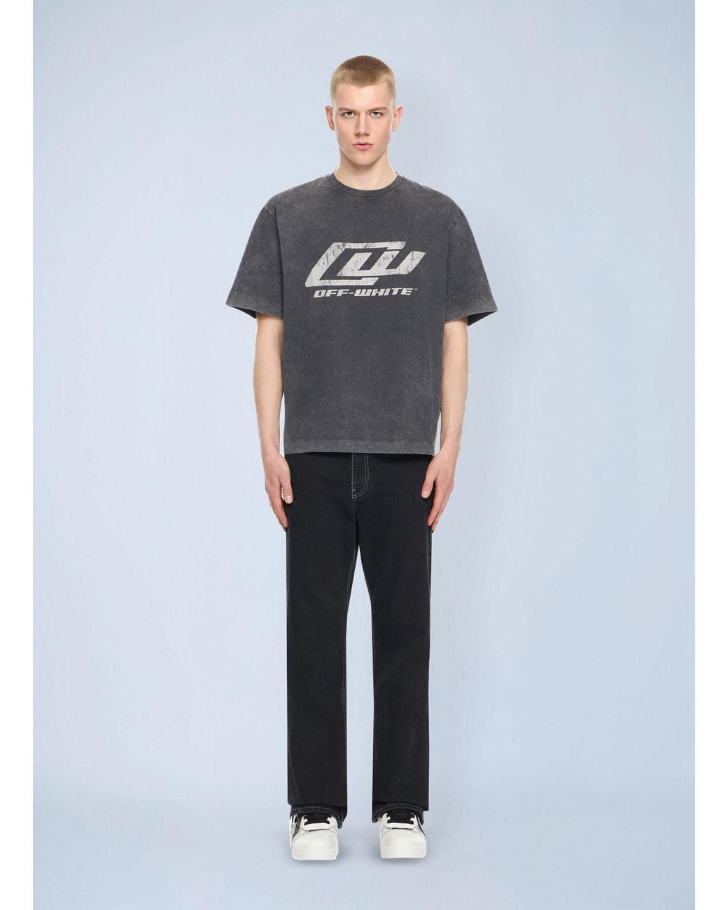 Off-White c/o Virgil Abloh Gray Owr Skate T-Shirt for men