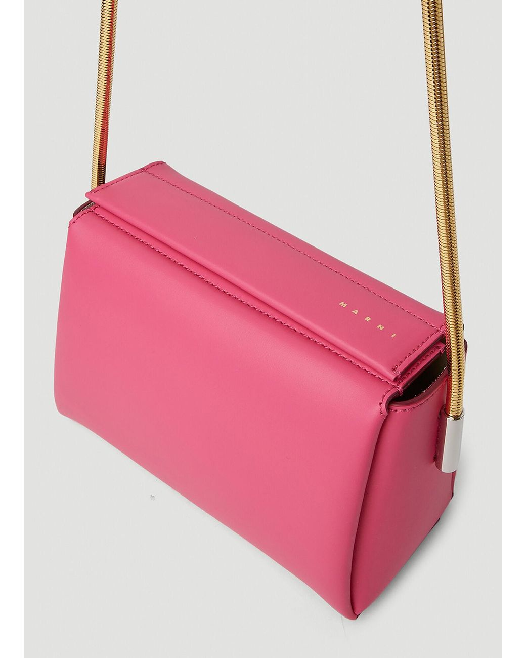 Marni Pink Toggle Small Shoulder Bag