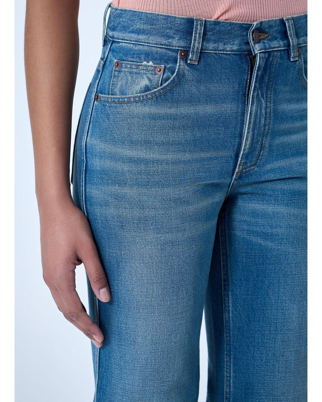 Chloé Blue Chloé Straight-Leg Denim Jeans