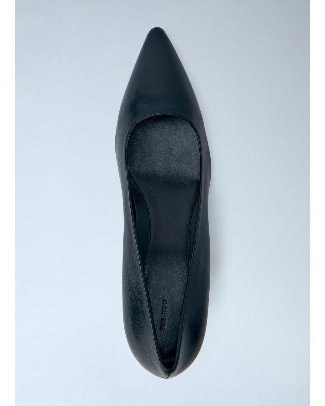 The Row Blue Liisa Wedge Heels