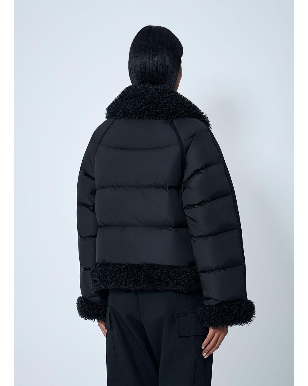Moncler Blue Short Down Jacket