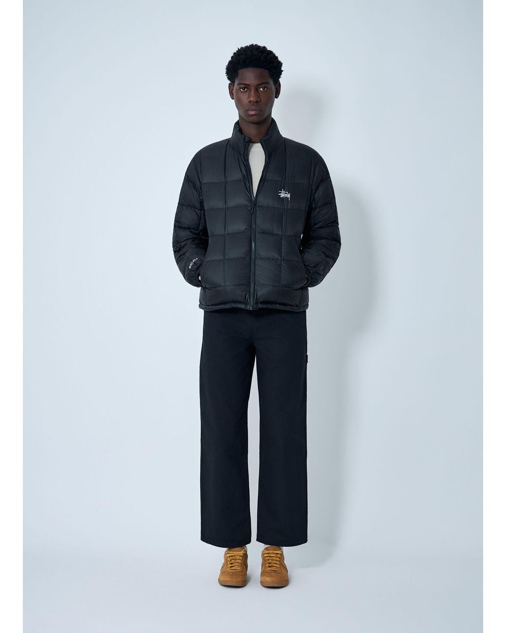 Stussy Blue Midweight Padded Jacket for men