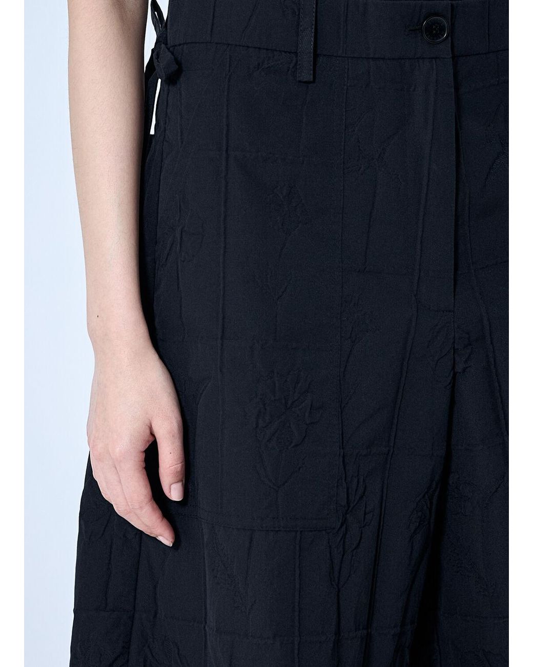 【Cecilie Bahnsen】ANNIKA SHORTS ANNIKA | SHORTS FLORA MATELASSE BLACK