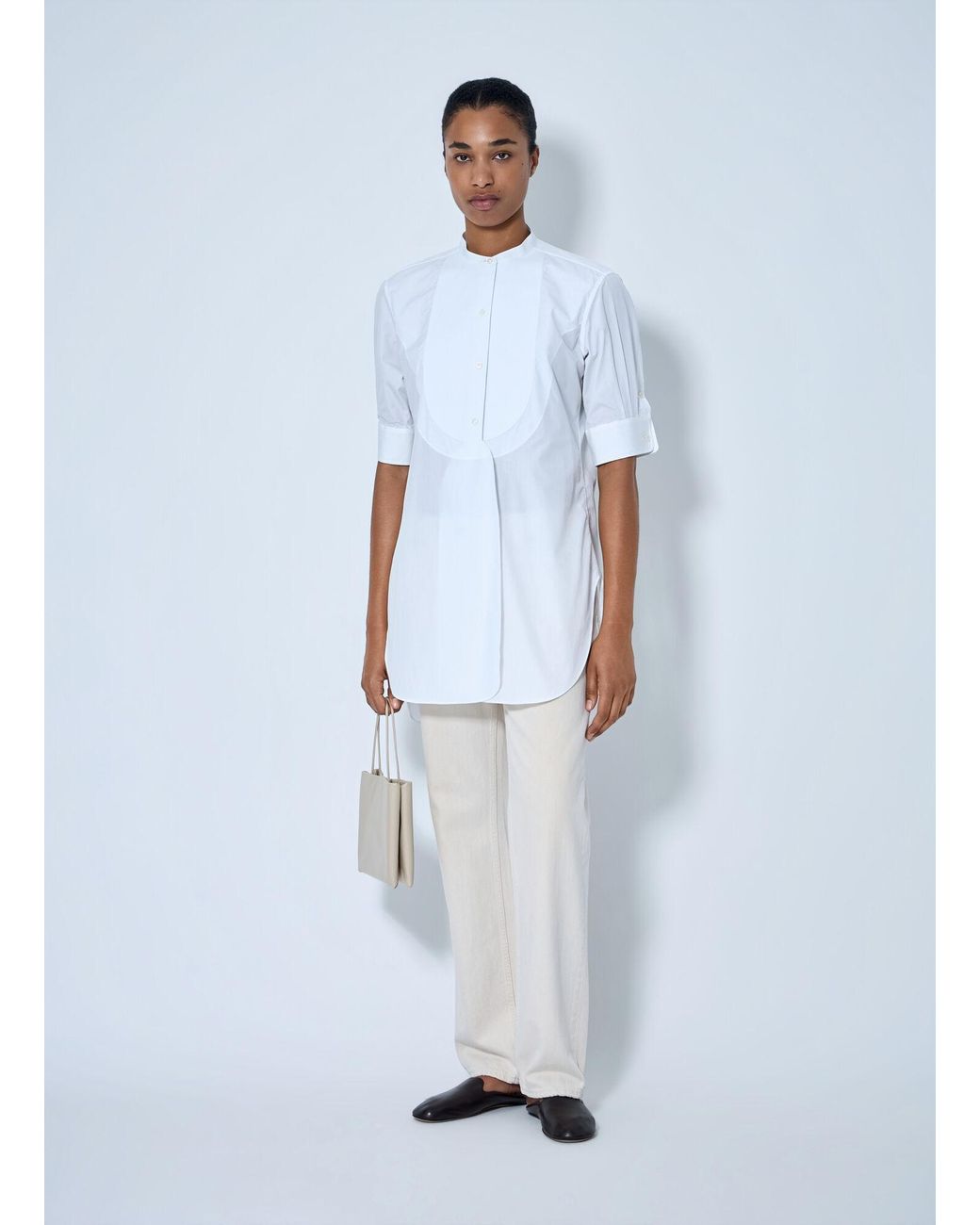 The Row White Elaris Shirt