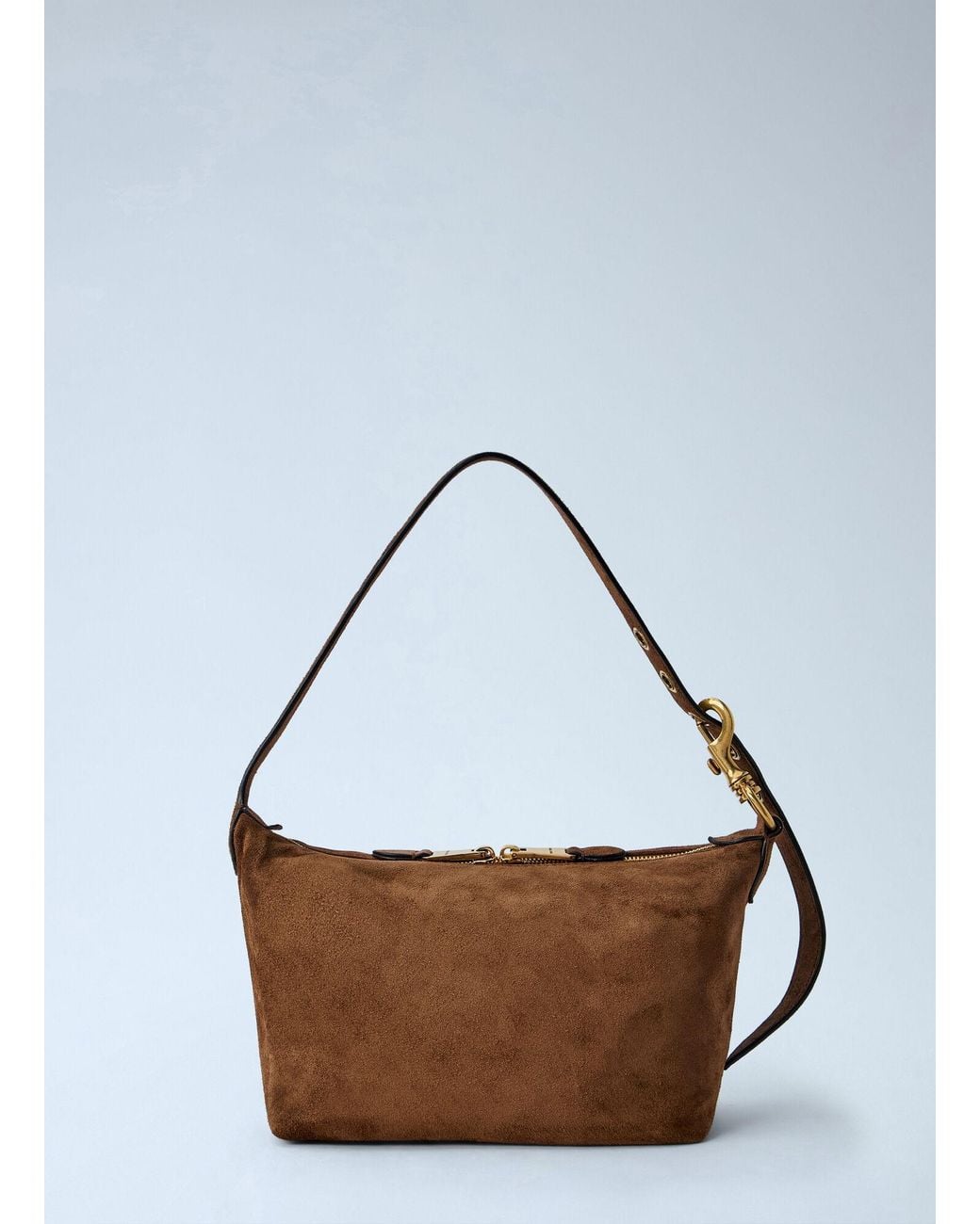 Miu Miu Brown Spirit Suede Bag