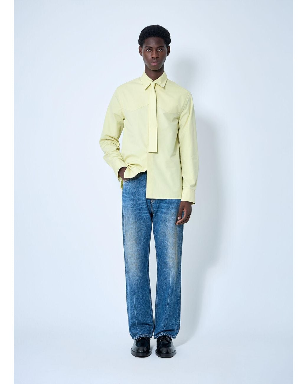 Jil Sander White Classic Shirt With Tie for men