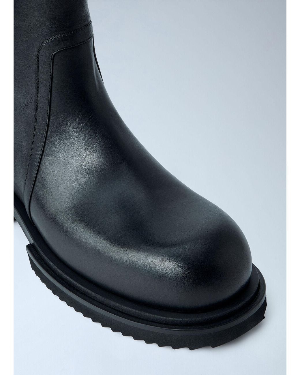 Rick Owens Blue Creeper Elastic Boots for men