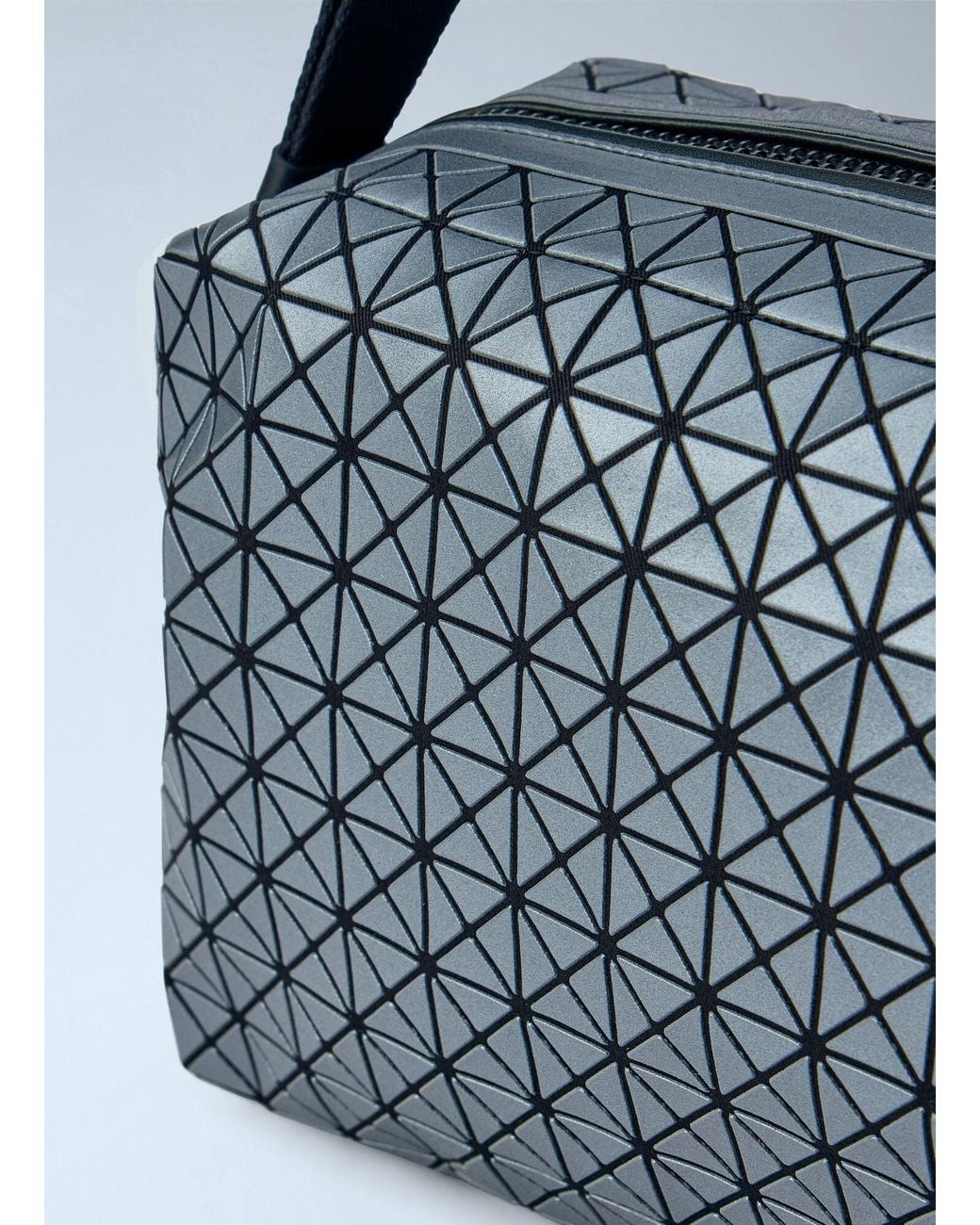 Issey Miyake Blue Saddle Bag Reflector Shoulder Bag