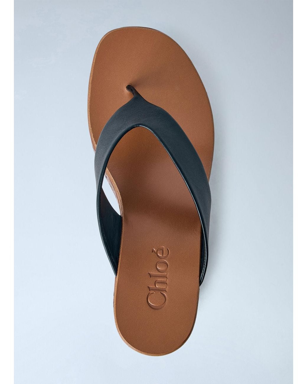 Chloé Blue Maxime Wedge Sandals