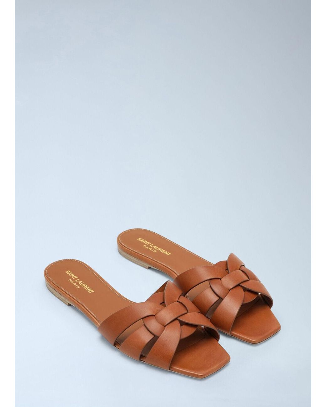 Saint Laurent Blue Tribute Sandals