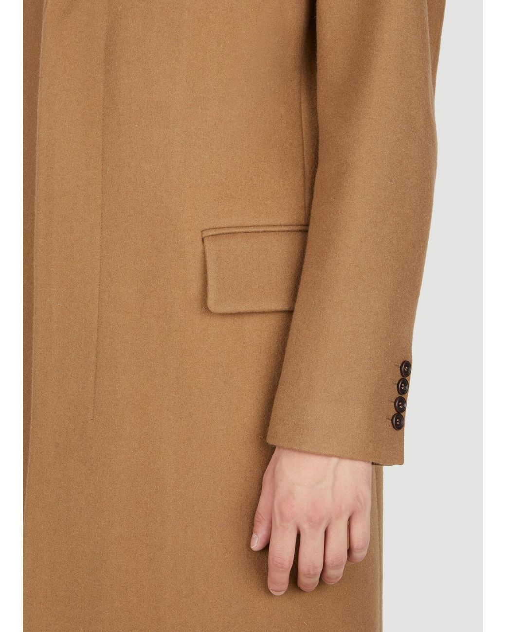 Diomene Natural Wool Coat for men