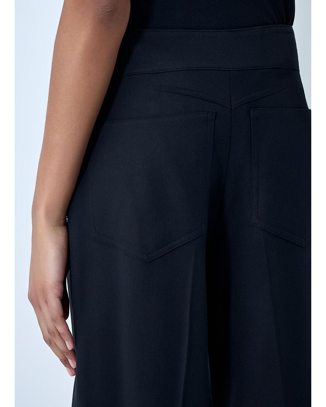 Sportmax Blue Wide-Leg Tailored Trousers