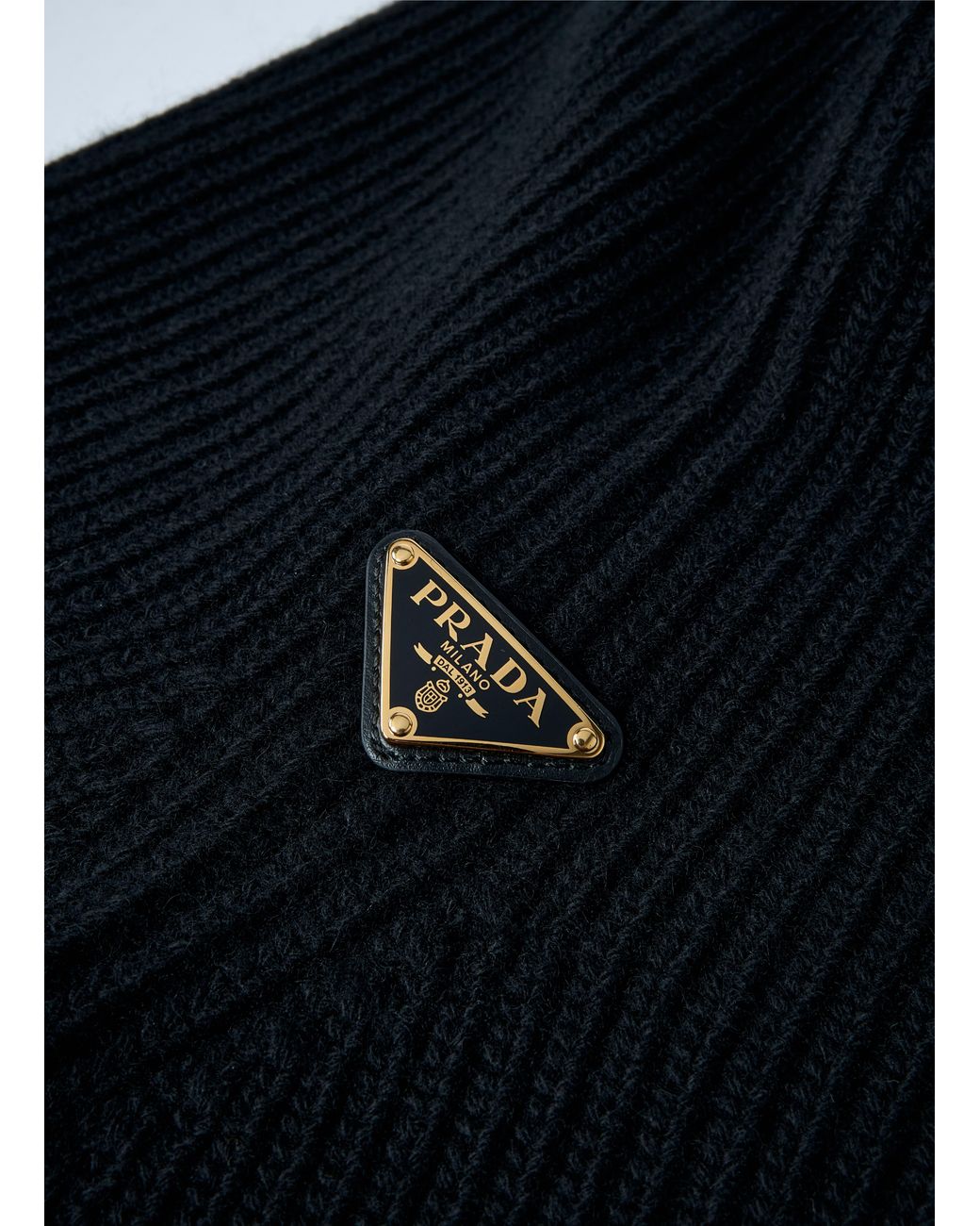 Prada Blue Logo Plaque Balaclava