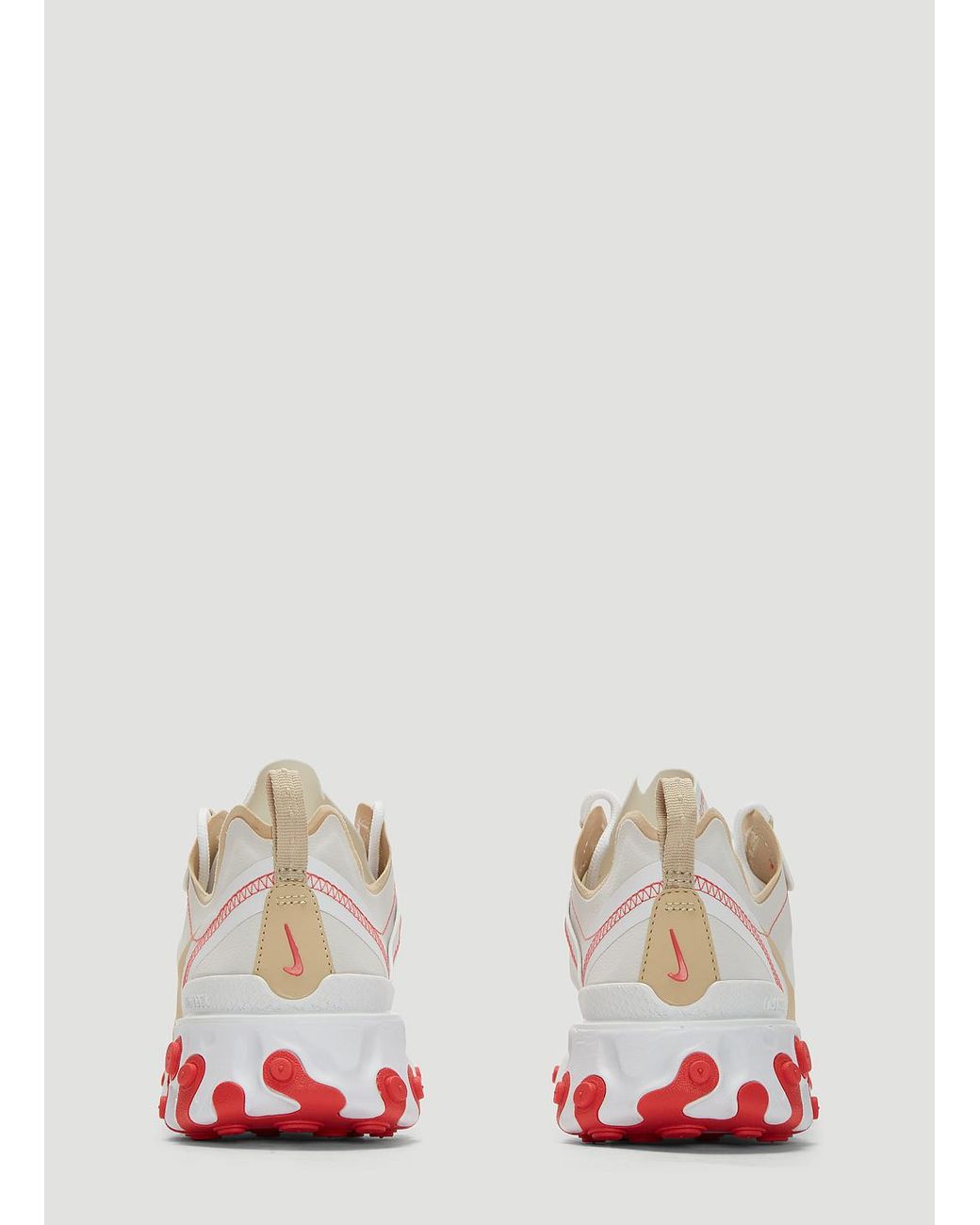 nike beige react element 55 trainers