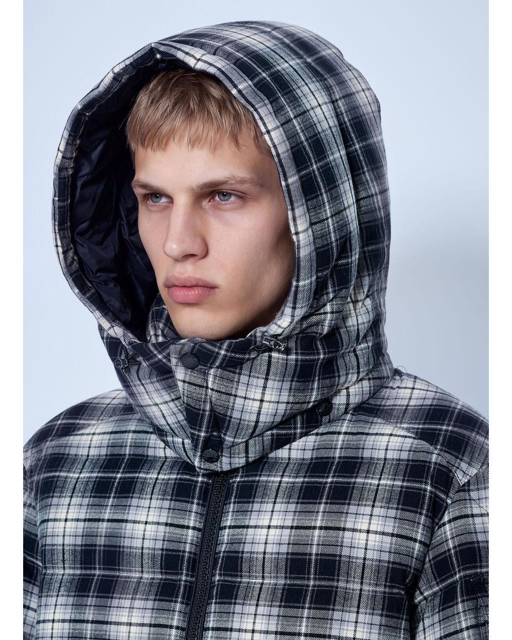 Moncler Blue Airor Hooded Down Jacket for men