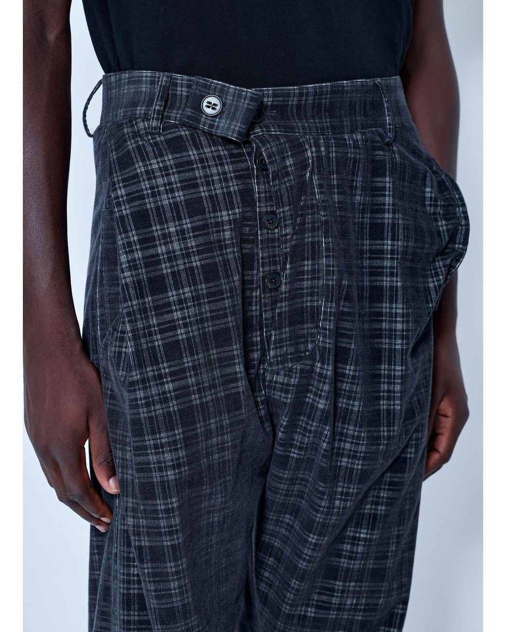 Vivienne Westwood Blue Straight Drunken Trousers for men