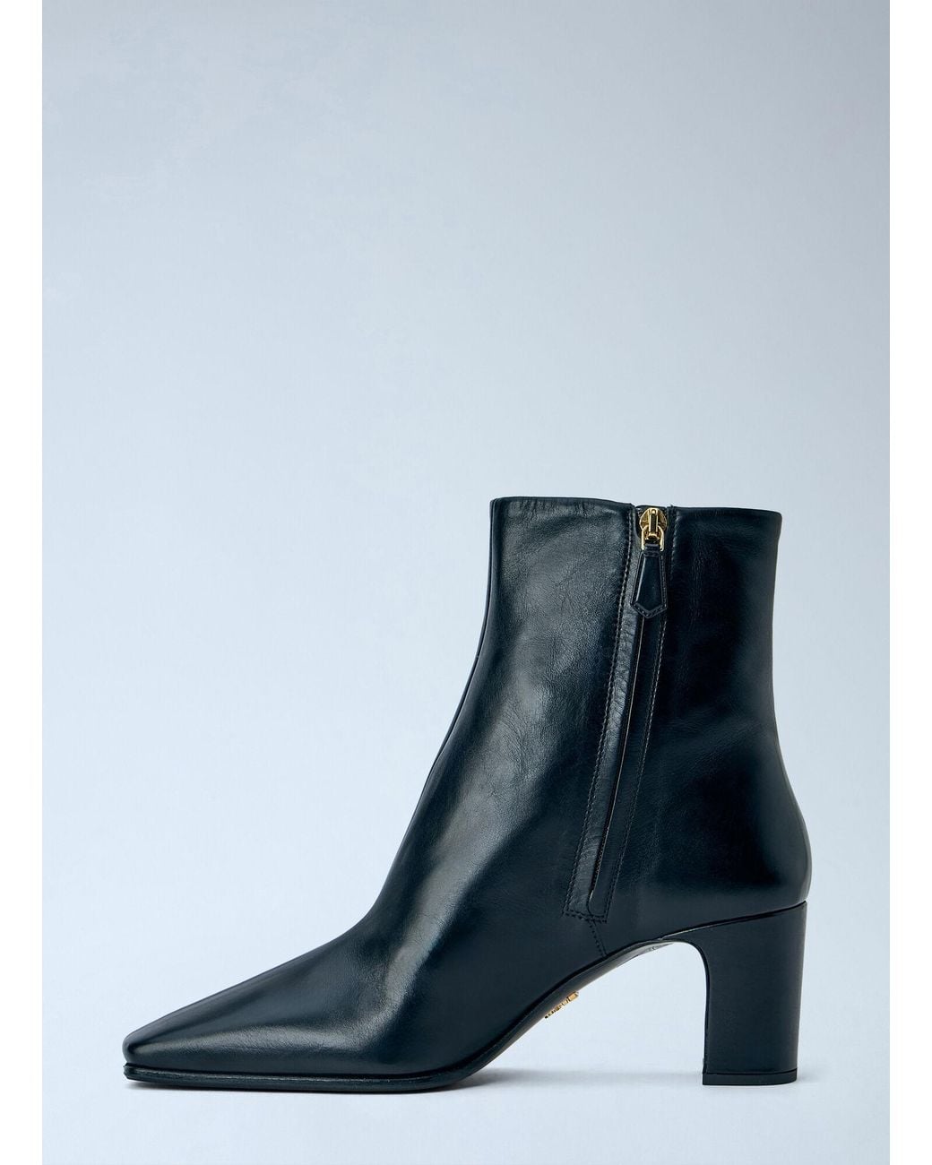 Prada Blue Leather Booties
