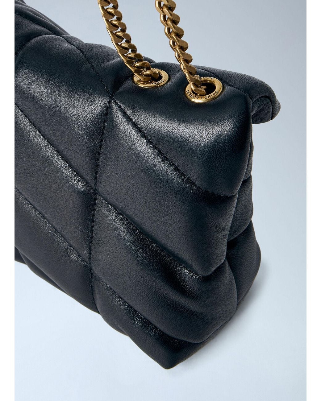 Saint Laurent Blue Toy Puffer Shoulder Bag