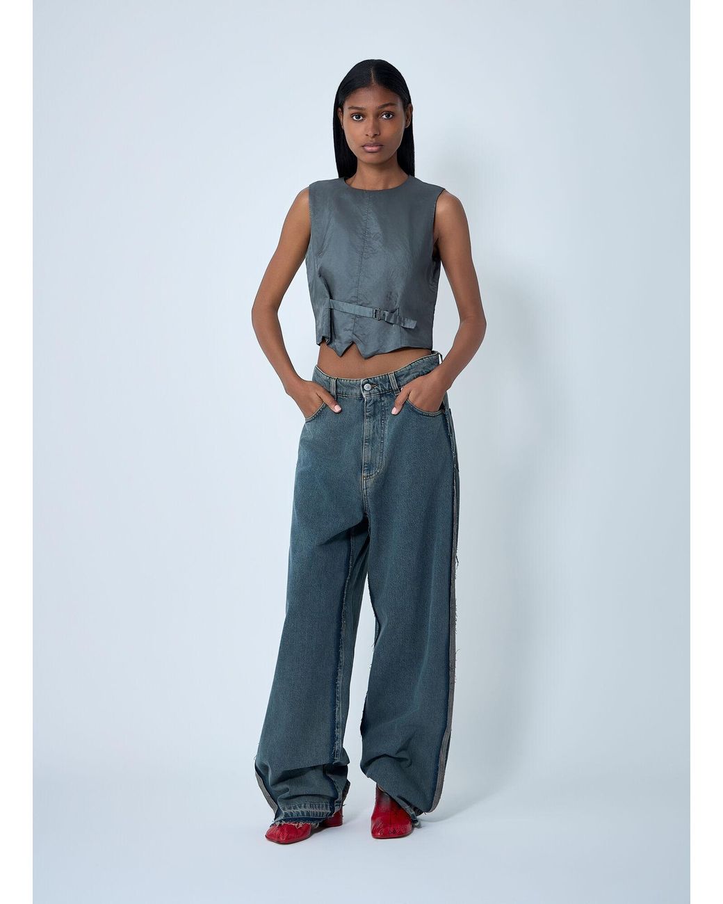 MM6 by Maison Margiela Blue Five-Pocket Jeans