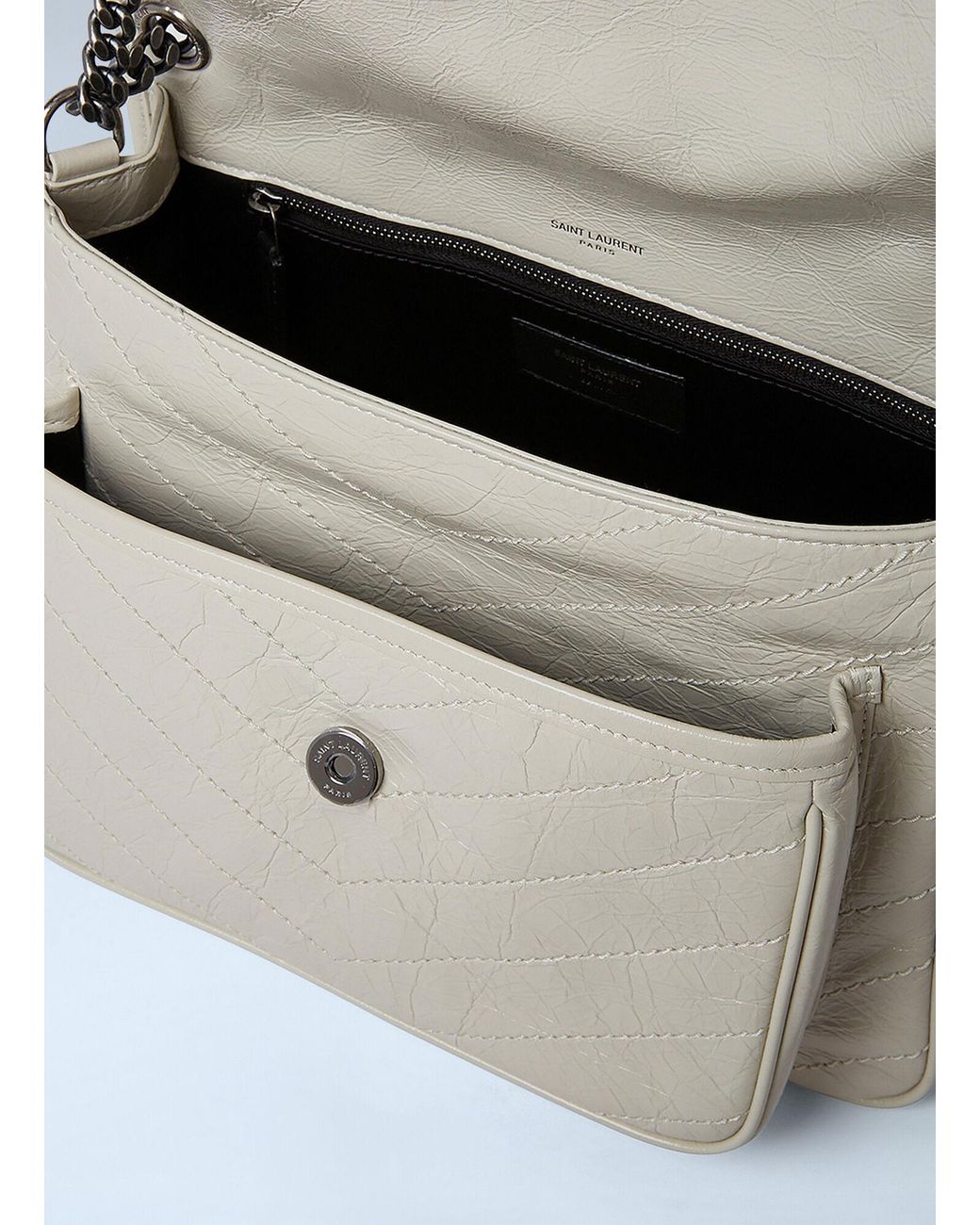 Saint Laurent White Medium Niki Shoulder Bag