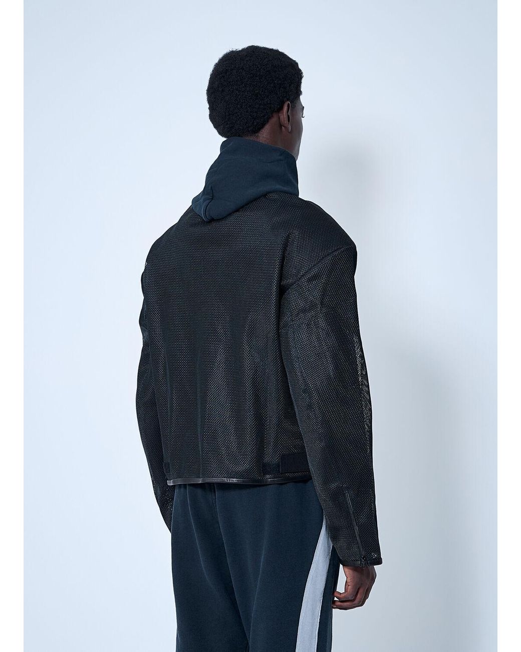 GREG ROSS All Weather Moto Jacket in Blue for Men | Lyst