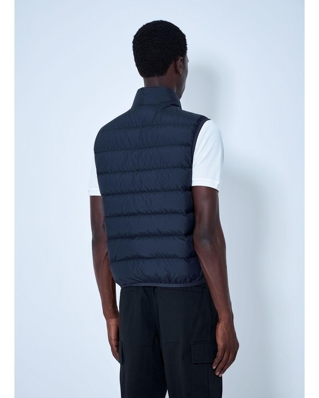 Moncler Blue Contrin Down Gilet for men