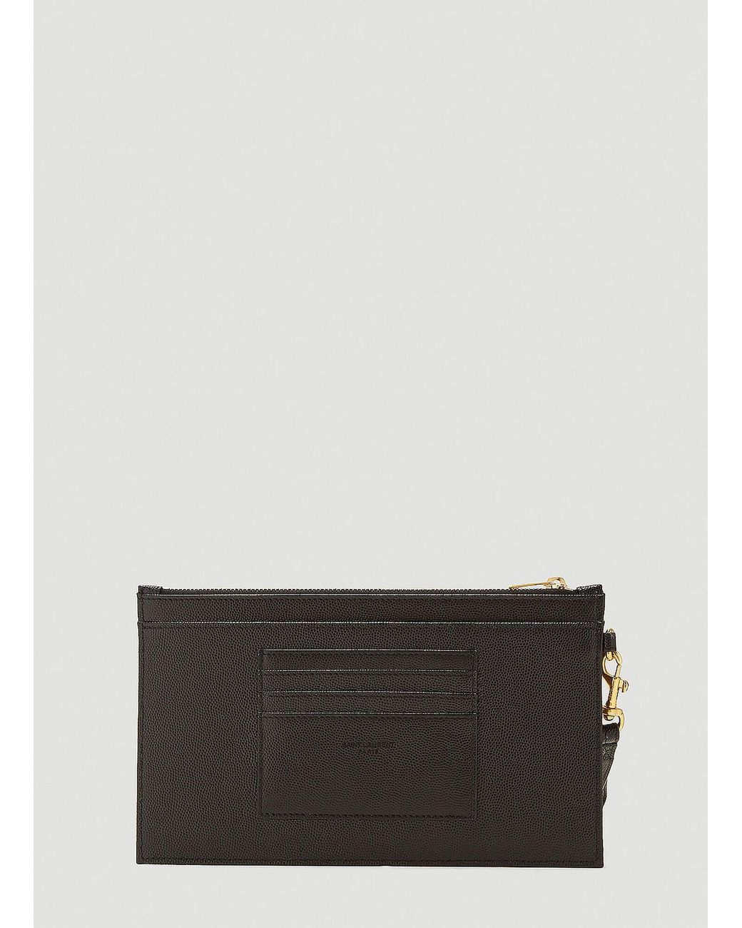 Saint Laurent Gray Cassandre Matelassã Large Pouch