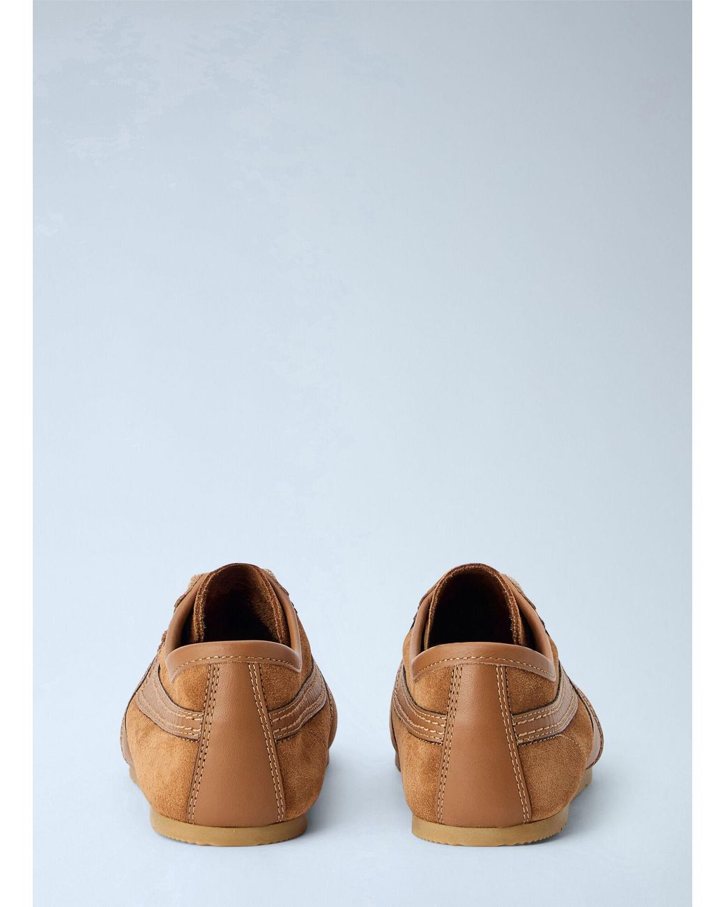 Dries Van Noten Brown Suede Panel Sneakers