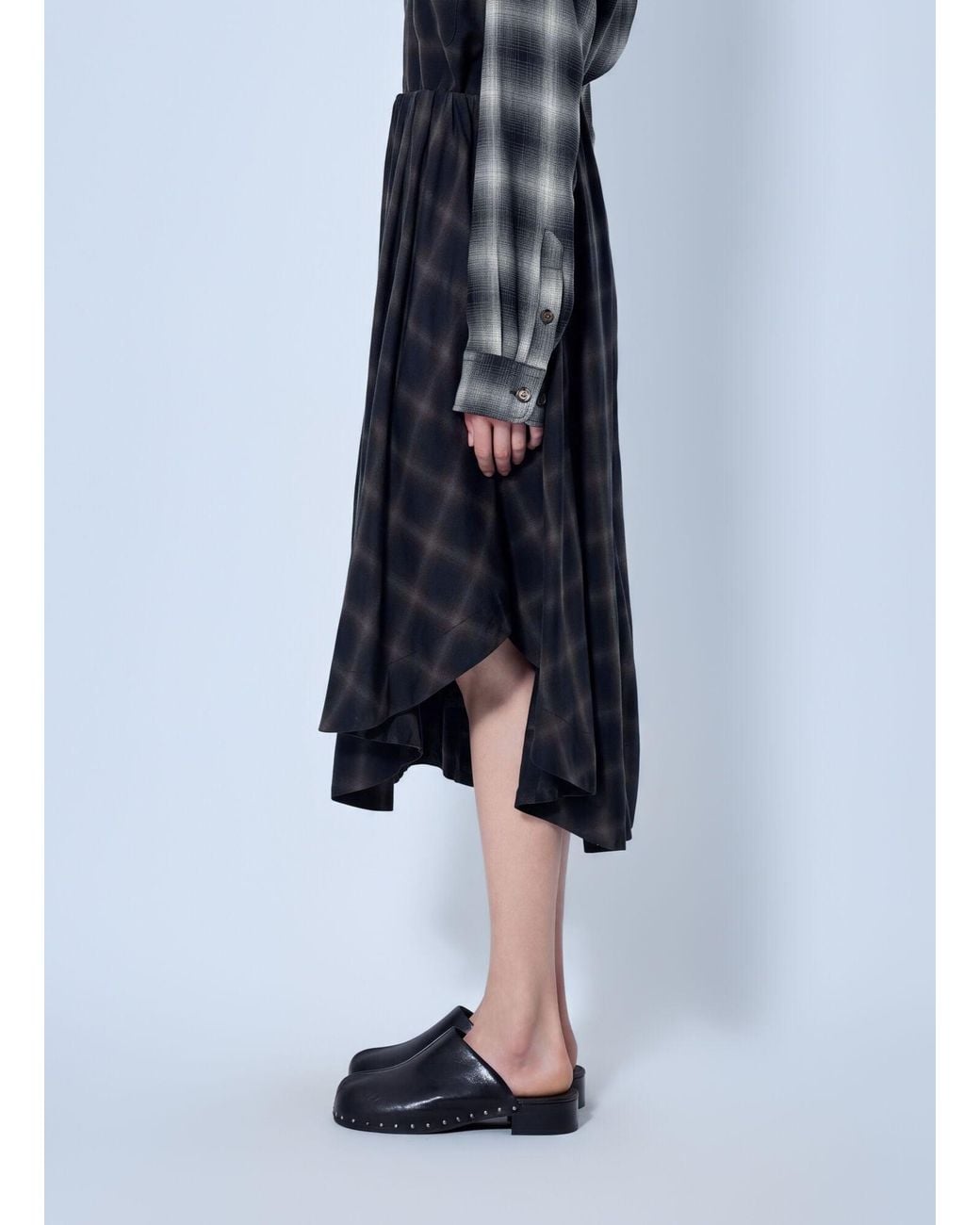 Our Legacy Blue Fan Midi Skirt