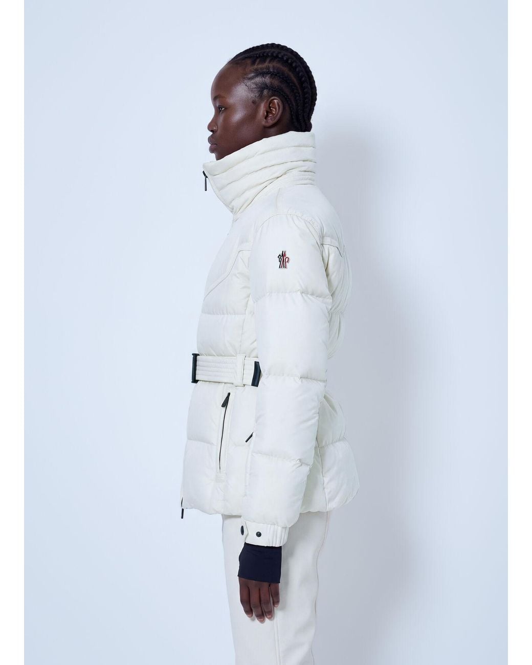 Moncler White Karshi Insulated Ski Jacket