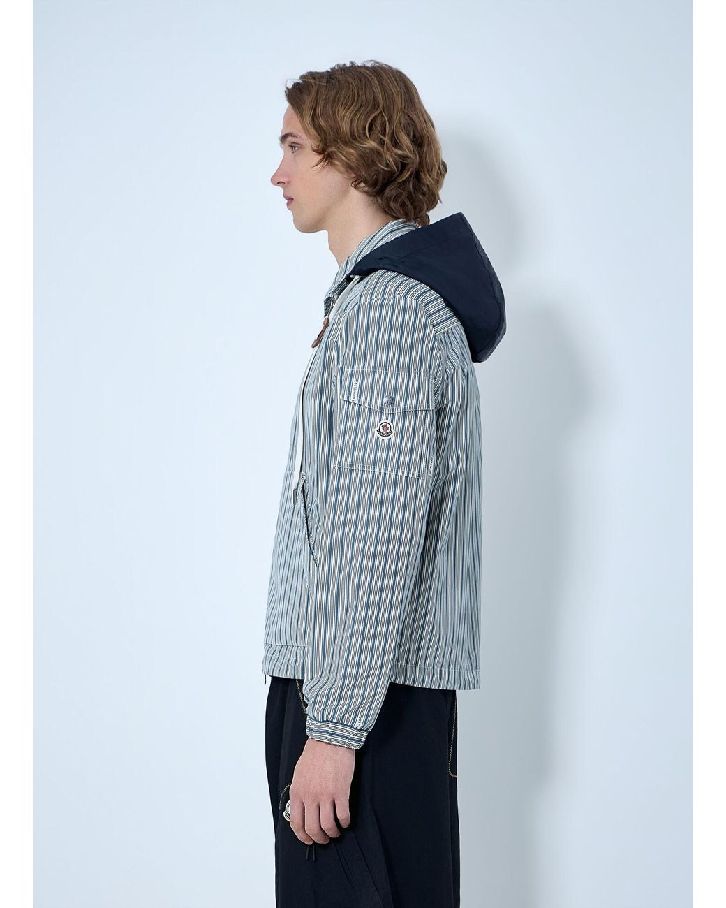 Moncler Blue Havas Shirt Jacket for men