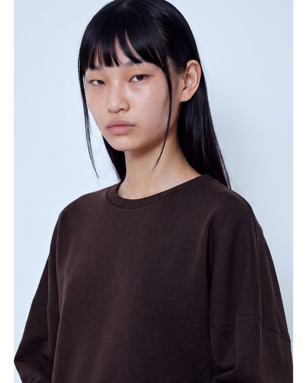 Max Mara Blue Structured Crewneck Sweatshirt