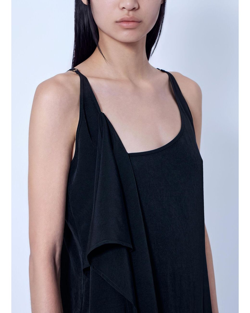 Yohji Yamamoto Blue Strap Slim Fit Dress