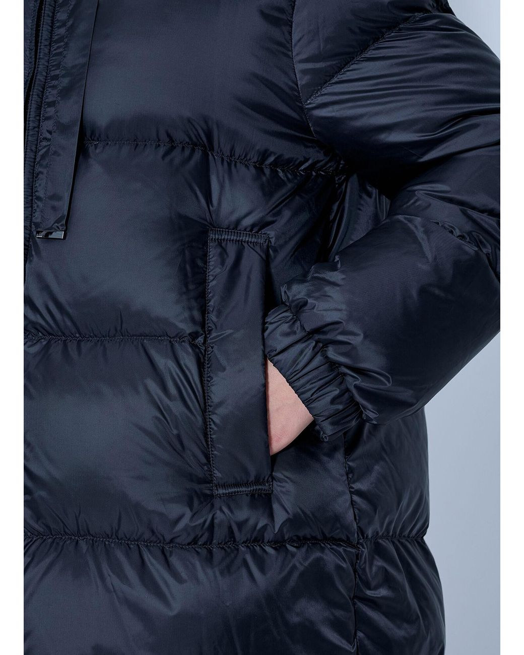 Max Mara Blue Hooded Puffer Jacket
