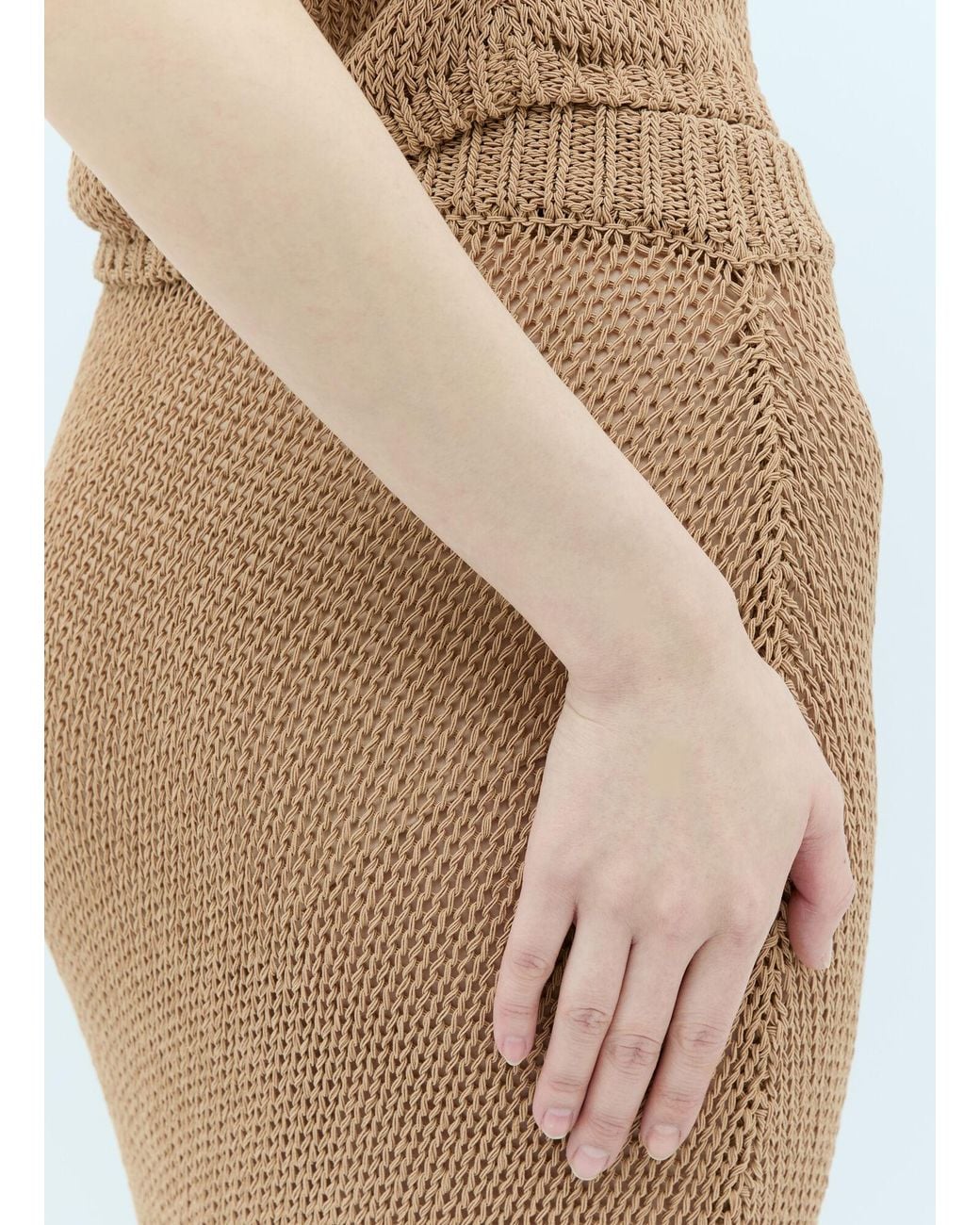 AYA MUSE Natural Atele Midi Skirt