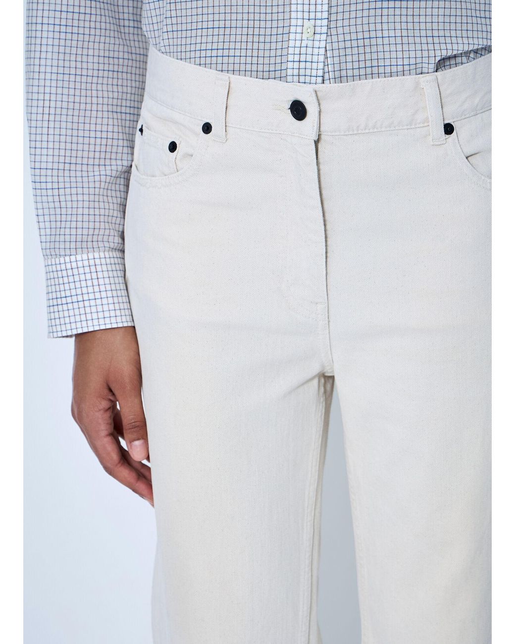 The Row White Fargo Jeans